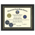 Satin Black Leatherette Certificate Frame (11"x13") W/O Texture